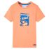 Tricou pentru copii cu mâneci scurte, portocaliu neon, 116 GartenMobel Dekor