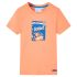 Tricou pentru copii cu mâneci scurte, portocaliu neon, 116 GartenMobel Dekor