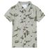 Tricou cămașă pentru copii, kaki melanj deschis, 92 GartenMobel Dekor