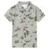 Tricou cămașă pentru copii, kaki melanj deschis, 92 GartenMobel Dekor