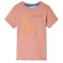 Tricou copii cu mâneci scurte portocaliu deschis 116 GartenMobel Dekor
