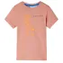 Tricou copii cu mâneci scurte portocaliu deschis 128 GartenMobel Dekor