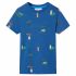 Tricou pentru copii, albastru melanj, 128 GartenMobel Dekor