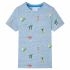 Tricou pentru copii, albastru melanj, 116 GartenMobel Dekor