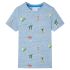 Tricou pentru copii, albastru melanj, 116 GartenMobel Dekor