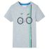 Tricou pentru copii cu mâneci scurte, ecru, 128 GartenMobel Dekor