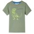 Tricou pentru copii cu mâneci scurte kaki deschis 116 GartenMobel Dekor