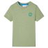 Tricou pentru copii, kaki deschis, 128 GartenMobel Dekor