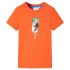 Tricou pentru copii, portocaliu închis, 140 GartenMobel Dekor