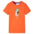 Tricou pentru copii, portocaliu închis, 140 GartenMobel Dekor