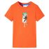 Tricou pentru copii, portocaliu închis, 140 GartenMobel Dekor