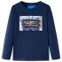Tricou pentru copii cu mâneci lungi, kaki închis, 128 GartenMobel Dekor