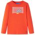 Tricou copii mâneci lungi, portocaliu aprins, 116 GartenMobel Dekor