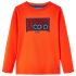 Tricou copii mâneci lungi, portocaliu aprins, 116 GartenMobel Dekor