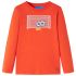 Tricou copii mâneci lungi, portocaliu aprins, 116 GartenMobel Dekor