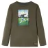Tricou pentru copii cu mâneci lungi, kaki, 116 GartenMobel Dekor