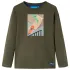 Tricou pentru copii cu mâneci lungi, kaki, 104 GartenMobel Dekor