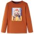 Tricou pentru copii cu mâneci lungi, portocaliu ars, 104 GartenMobel Dekor