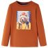 Tricou pentru copii cu mâneci lungi, portocaliu ars, 104 GartenMobel Dekor