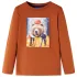 Tricou pentru copii cu mâneci lungi, portocaliu ars, 116 GartenMobel Dekor