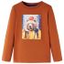 Tricou pentru copii cu mâneci lungi, portocaliu ars, 104 GartenMobel Dekor