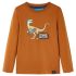 Tricou de copii cu mâneci lungi albastru mediu 104 GartenMobel Dekor
