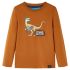 Tricou de copii cu mâneci lungi albastru mediu 104 GartenMobel Dekor