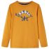 Tricou pentru copii cu mâneci lungi ocru închis 104 GartenMobel Dekor