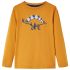 Tricou pentru copii cu mâneci lungi ocru închis 104 GartenMobel Dekor