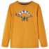 Tricou pentru copii cu mâneci lungi ocru închis 104 GartenMobel Dekor