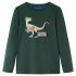 Tricou de copii cu mâneci lungi albastru mediu 104 GartenMobel Dekor
