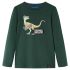 Tricou pentru copii cu mâneci lungi verde închis 104 GartenMobel Dekor