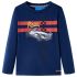 Tricou copii mâneci lungi, bleumarin, 92 GartenMobel Dekor