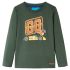 Tricou copii mâneci lungi, verde închis, 128 GartenMobel Dekor