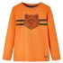 Tricou de copii cu mâneci lungi, portocaliu închis, 116 GartenMobel Dekor