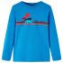 Tricou de copii cu mâneci lungi albastru cobalt 92 GartenMobel Dekor