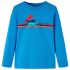 Tricou de copii cu mâneci lungi albastru cobalt 92 GartenMobel Dekor