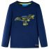 Tricou pentru copii cu mâneci lungi, bleumarin, 128 GartenMobel Dekor