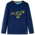 Tricou pentru copii cu mâneci lungi, gri melanj, 128 GartenMobel Dekor
