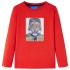 Tricou pentru copii cu mâneci lungi, roșu, 140 GartenMobel Dekor
