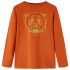 Tricou pentru copii cu mâneci lungi, ruginiu deschis, 128 GartenMobel Dekor