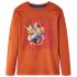 Tricou de copii cu mâneci lungi ruginiu deschis, 128 GartenMobel Dekor