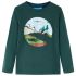 Tricou de copii cu mâneci lungi verde închis 116 GartenMobel Dekor