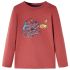 Tricou pentru copii cu mâneci lungi, roșu ars, 104 GartenMobel Dekor