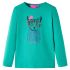 Tricou de copii cu mâneci lungi, verde aprins, 128 GartenMobel Dekor