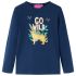 Tricou pentru copii cu mâneci lungi, bleumarin, 104 GartenMobel Dekor