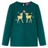 Tricou de copii cu mâneci lungi verde închis 104 GartenMobel Dekor
