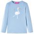 Tricou pentru copii cu mâneci lungi, bleumarin, 104 GartenMobel Dekor