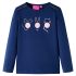 Tricou pentru copii cu mâneci lungi, bleumarin, 104 GartenMobel Dekor