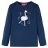 Tricou pentru copii cu mâneci lungi, bleumarin, 104 GartenMobel Dekor